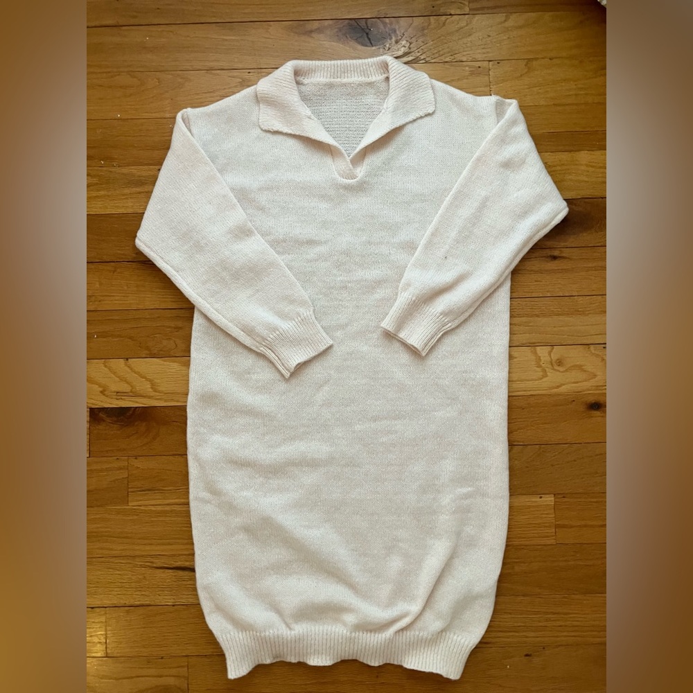 Cream Sweater Dress